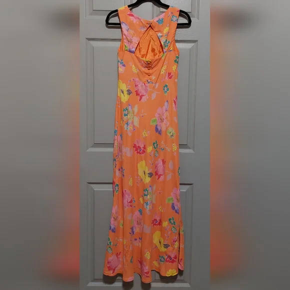 Vintage 90s Be Smart Floral Maxi Dress Size Small - Picture 4 of 4